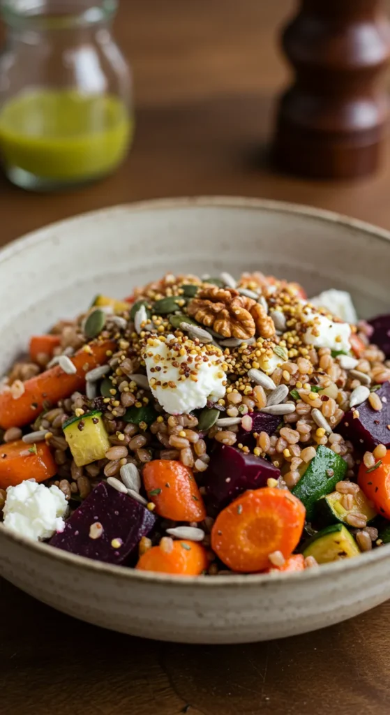 Harvest Grain Salad with Goat Cheese