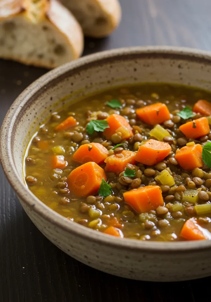 Hearty Lentil and Carrot Soup