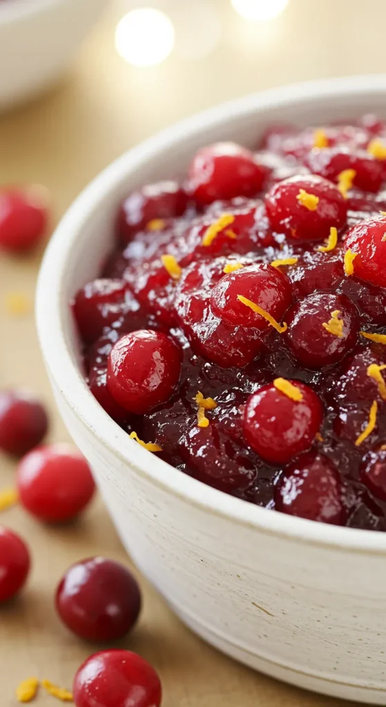 Homemade Cranberry Sauce with Orange Zest