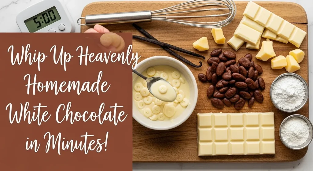 Homemade White Chocolate Easy Recipe Ready in Minutes