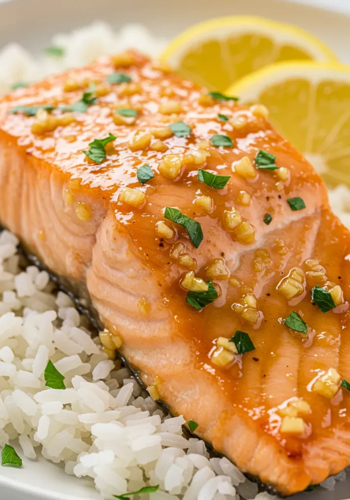 Honey Garlic Glazed Salmon Recipe