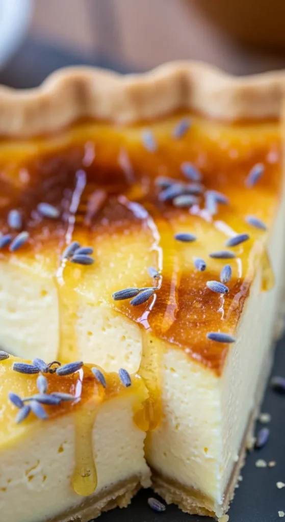 Honey Lavender Custard Pie