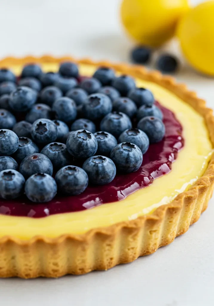 Lemon Blueberry Cream Tart Recipe