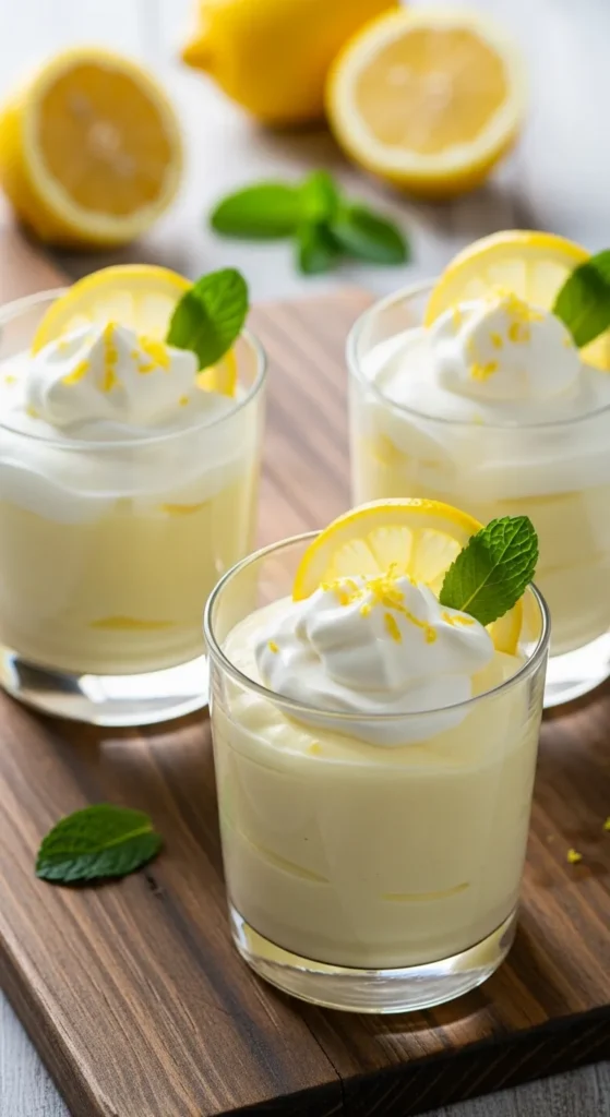 Lemon Cream Yogurt Cups