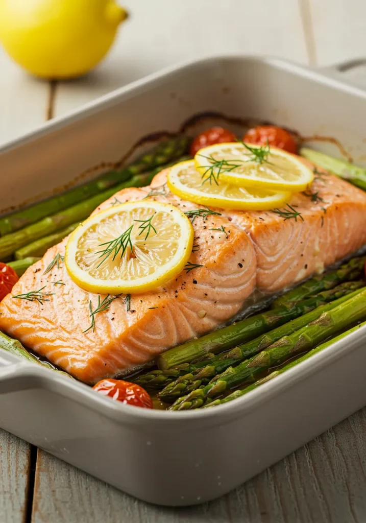 Lemon Dill Baked Salmon Recipe