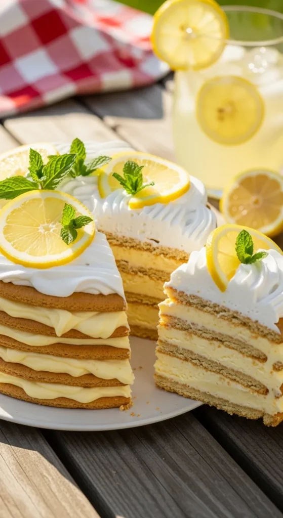 Lemonade Icebox Cake