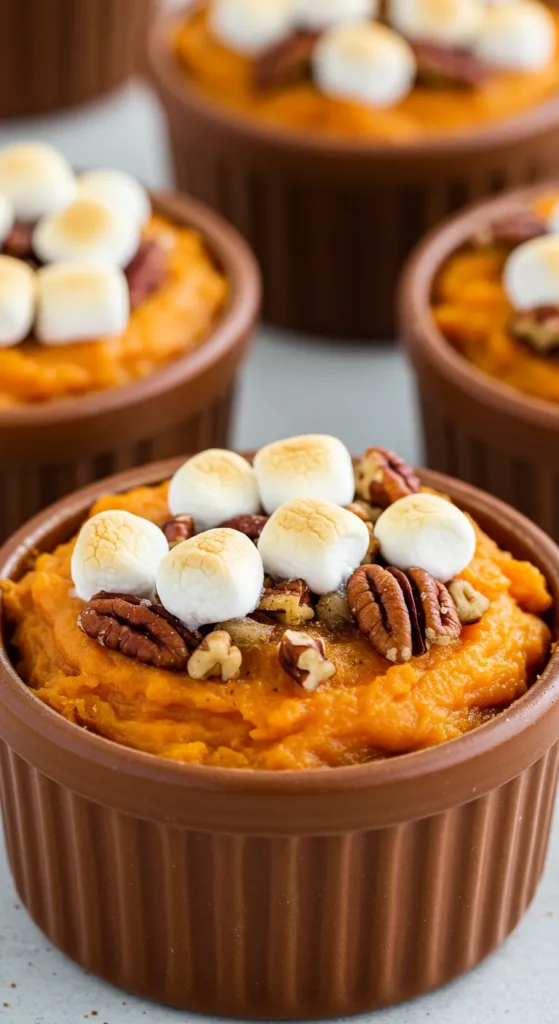 Loaded Sweet Potato Casserole Cups