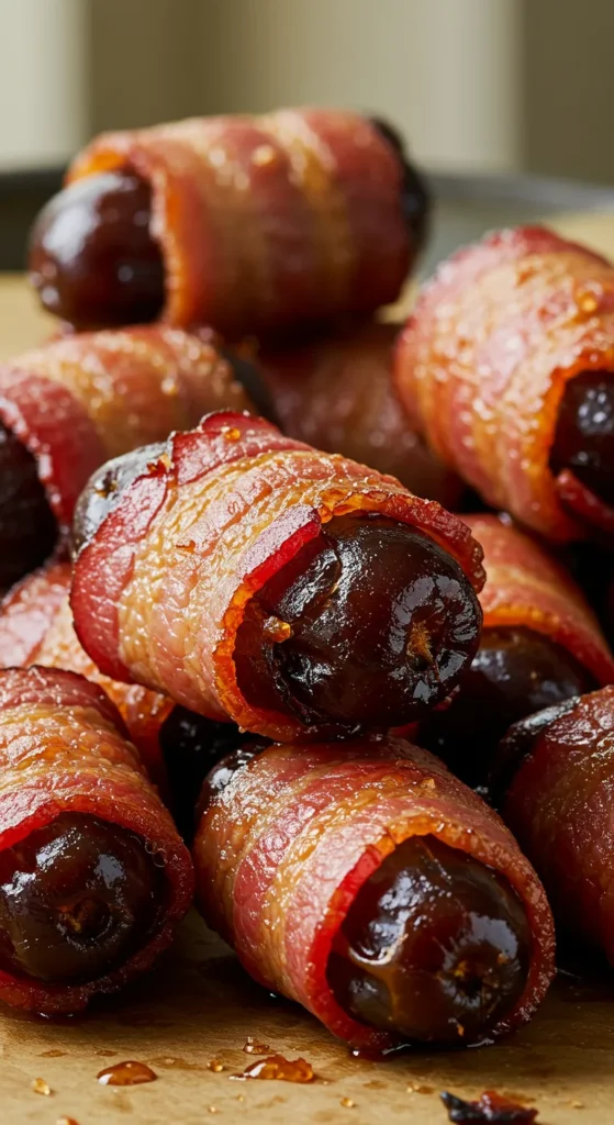 Maple Bacon-Wrapped Dates