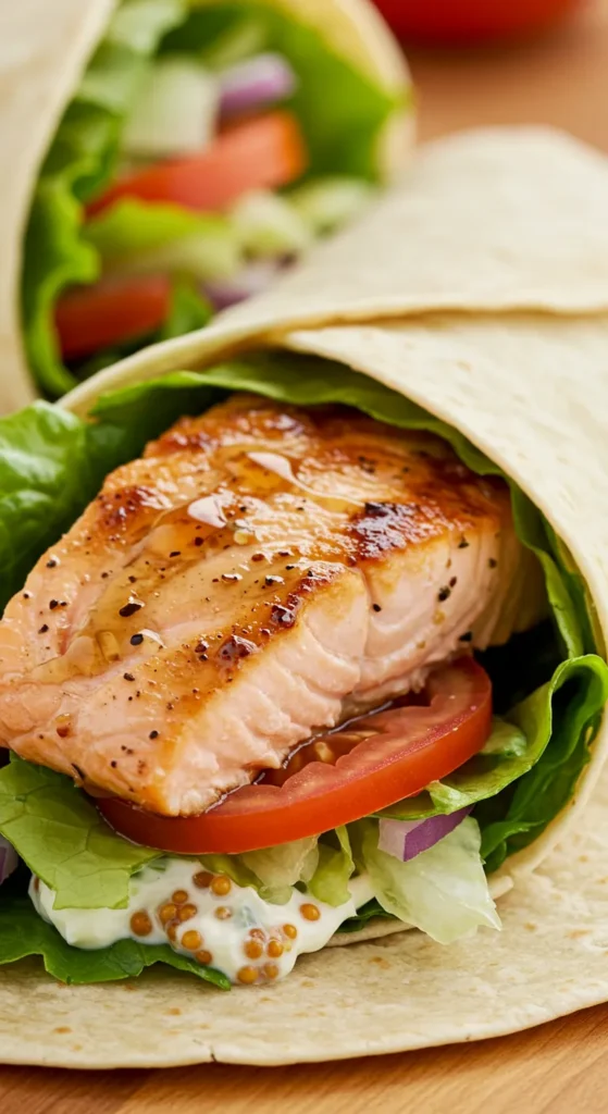 Maple Dijon Salmon Wrap