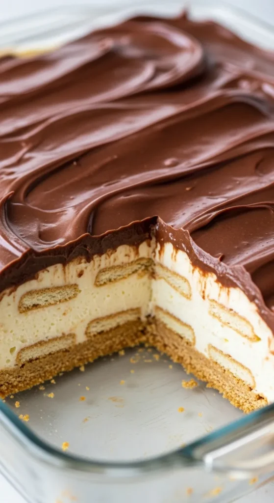 No-Bake Chocolate Eclair Cake