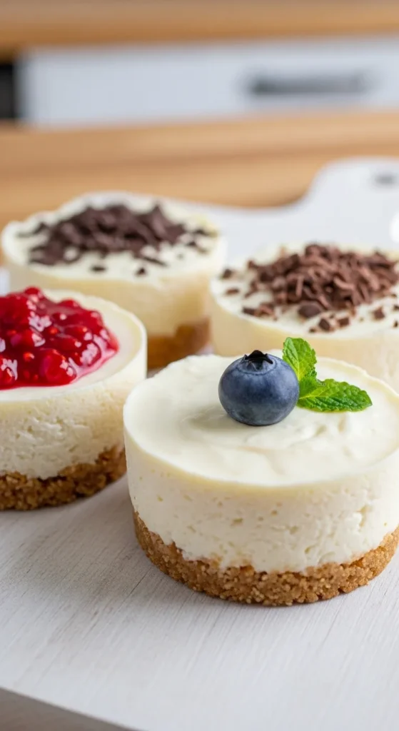 No-Bake Mini Cheesecakes