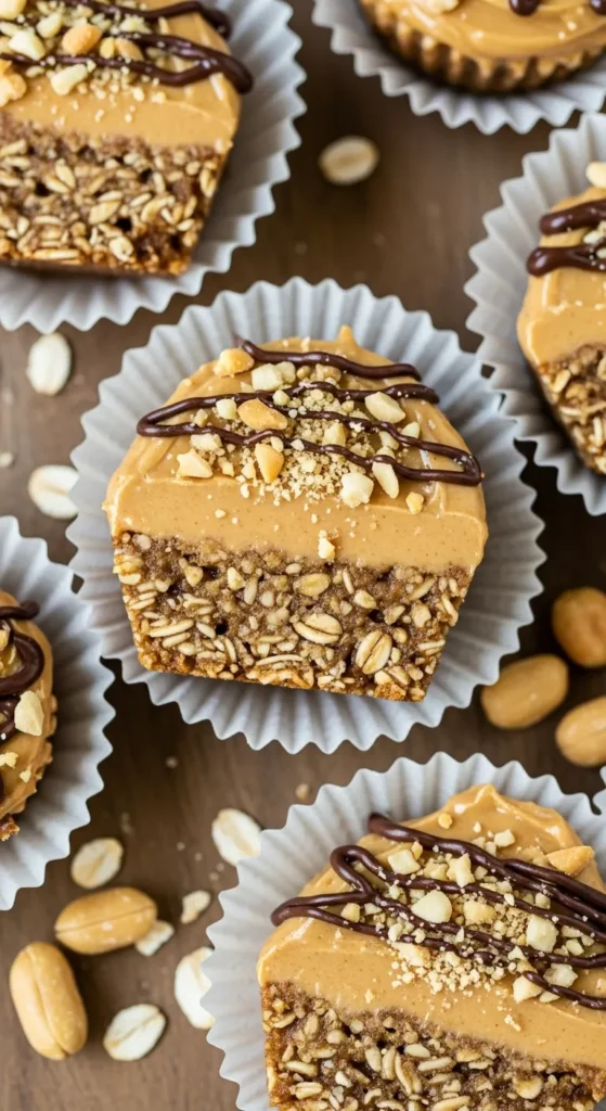No-Bake Peanut Butter Oat Cups