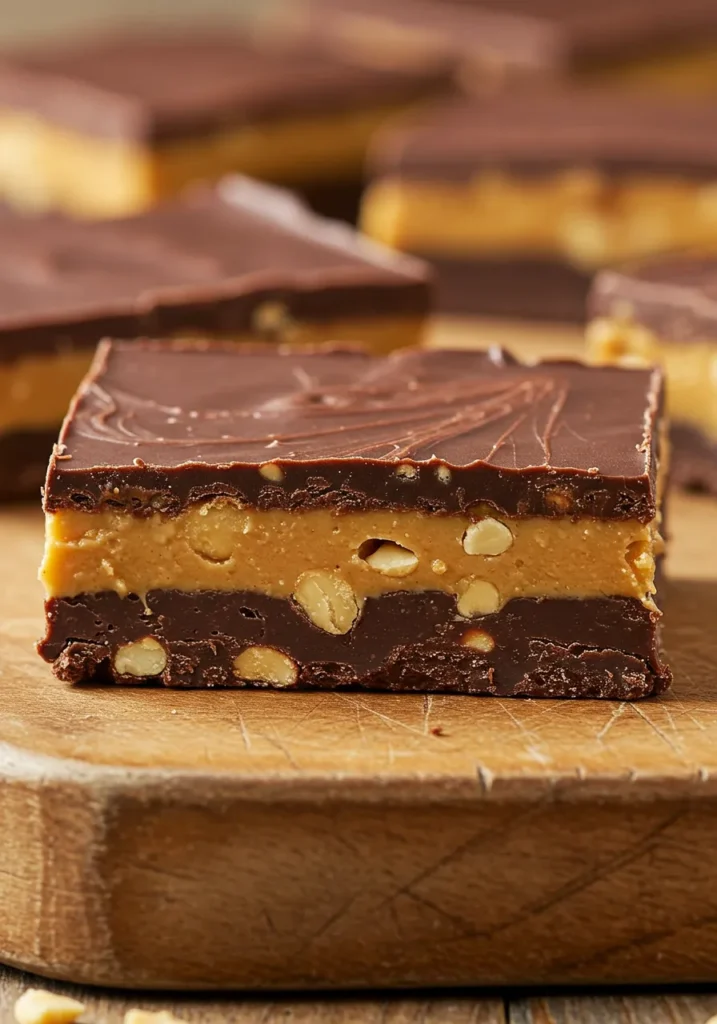 No-Bake Peanut Butter and Chocolate Bars Recipe