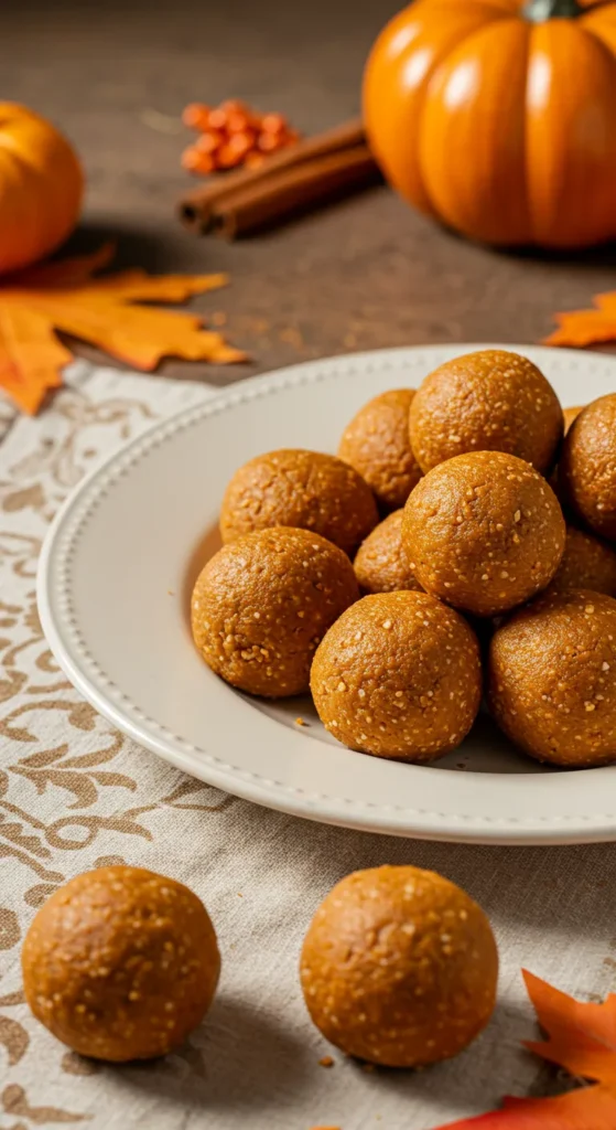 No-Bake Pumpkin Spice Balls