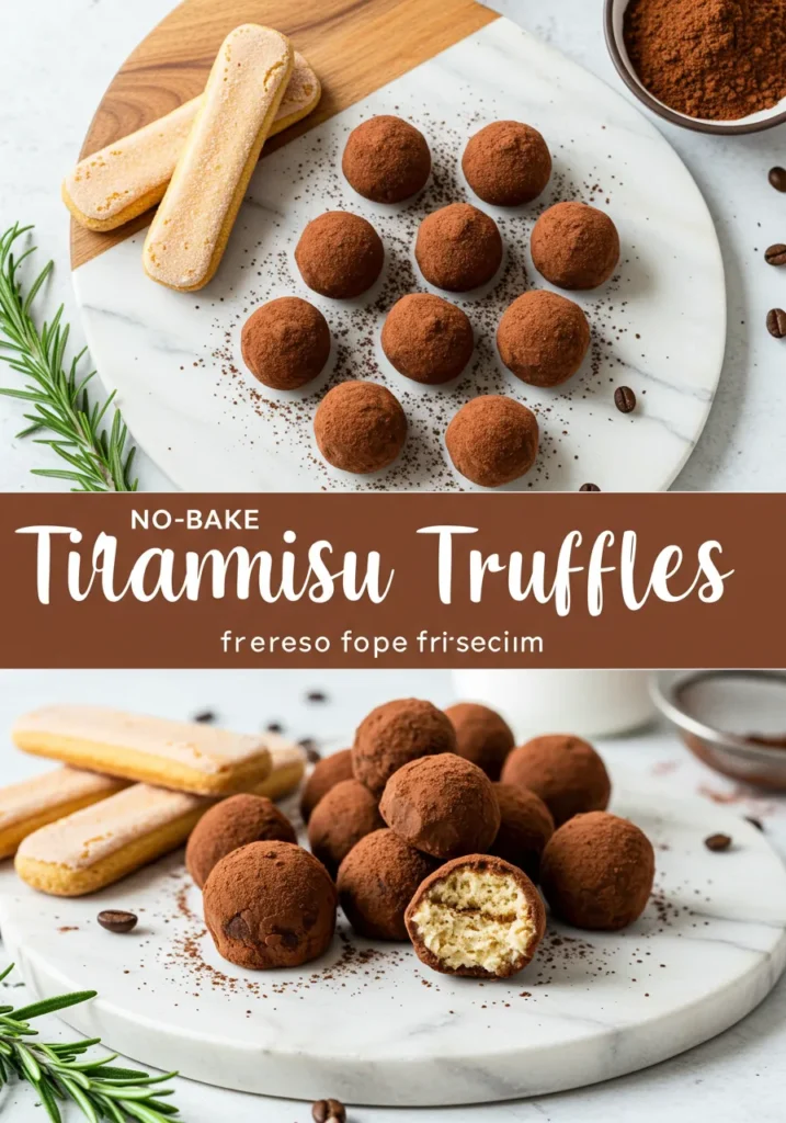 No-Bake Tiramisu Truffles Recipe