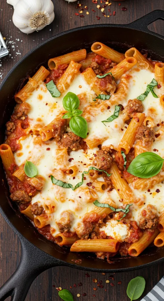 One-Pan Baked Ziti with Sausage