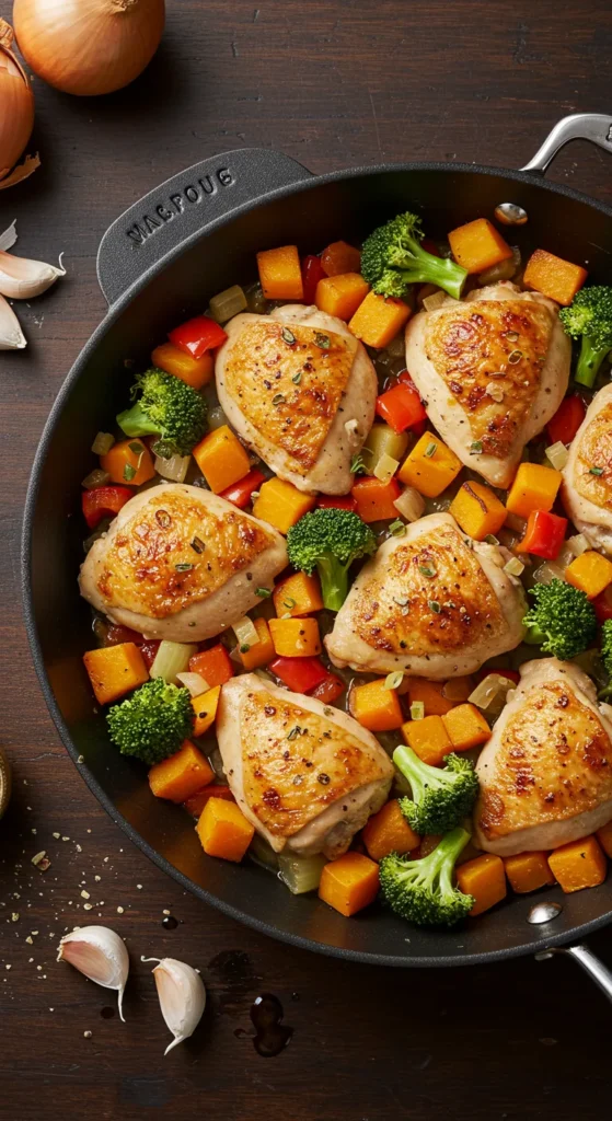 One-Pan Harvest Chicken & Veggie Bake