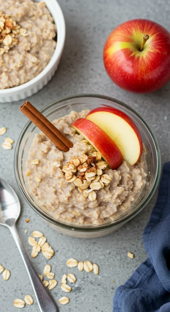 Overnight Cinnamon Apple Oatmeal