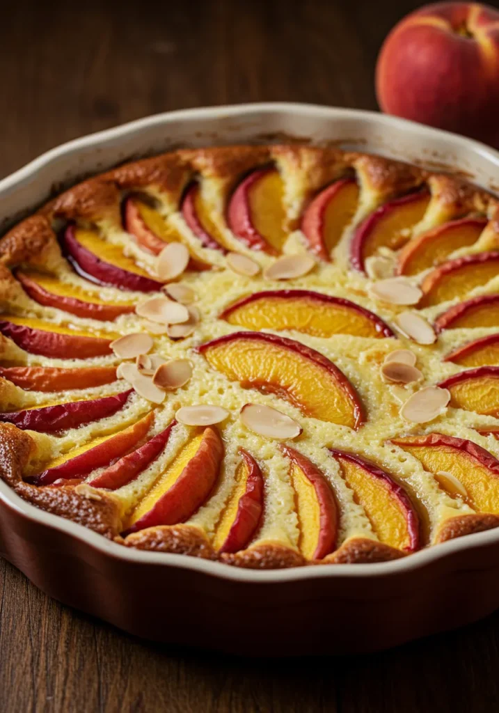 Peach Almond Clafoutis Recipe