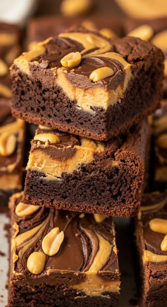 Peanut Butter Nutella Brownies
