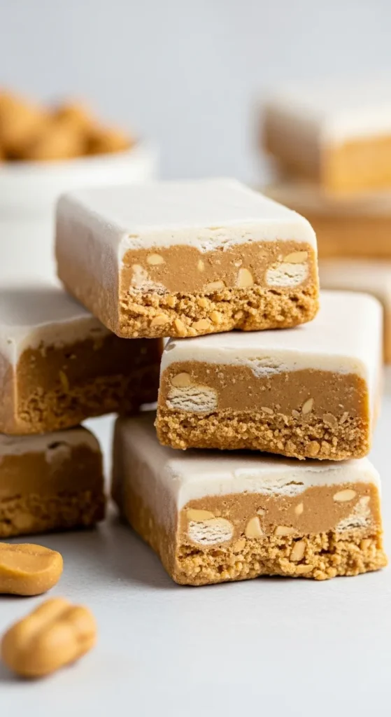 Peanut Butter Yogurt Frozen Bars