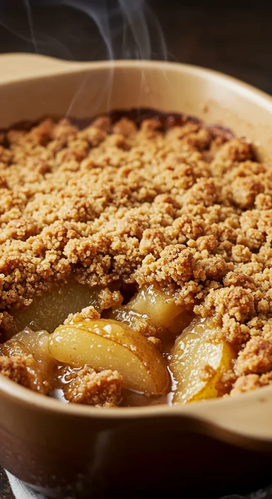 Pear and Ginger Crisp