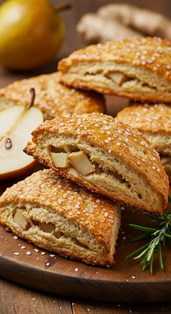 Pear and Ginger Scones