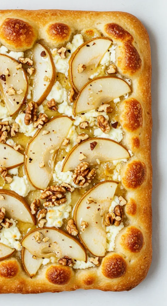 Pear and Goat Cheese Flatbreads