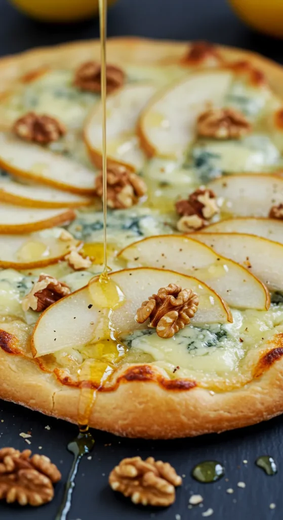 Pear and Gorgonzola Flatbread