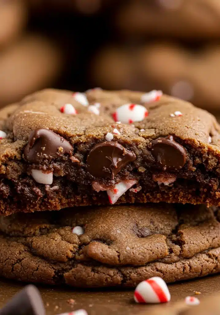 Peppermint Chocolate Chip Cookies