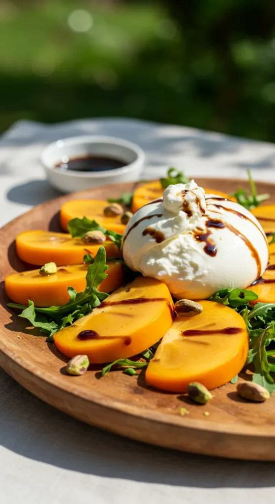 Persimmon & Burrata Salad