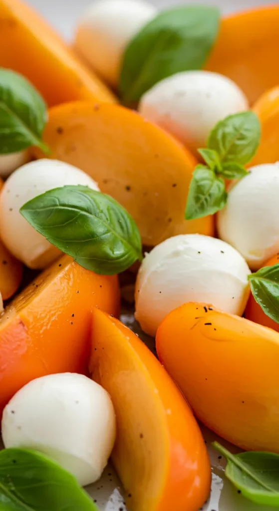 Persimmon and Mozzarella Bliss