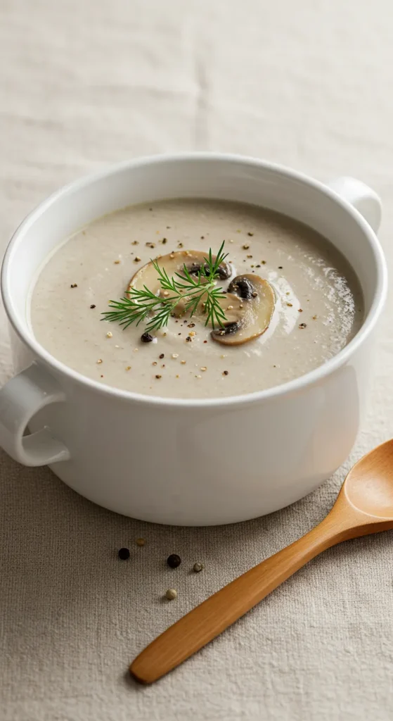 Polish Cream of Mushroom Soup (Zupę Grzybową)