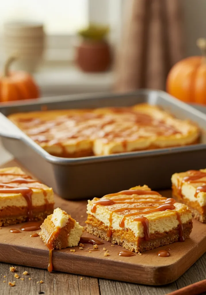 Pumpkin Pie Cheesecake Bars