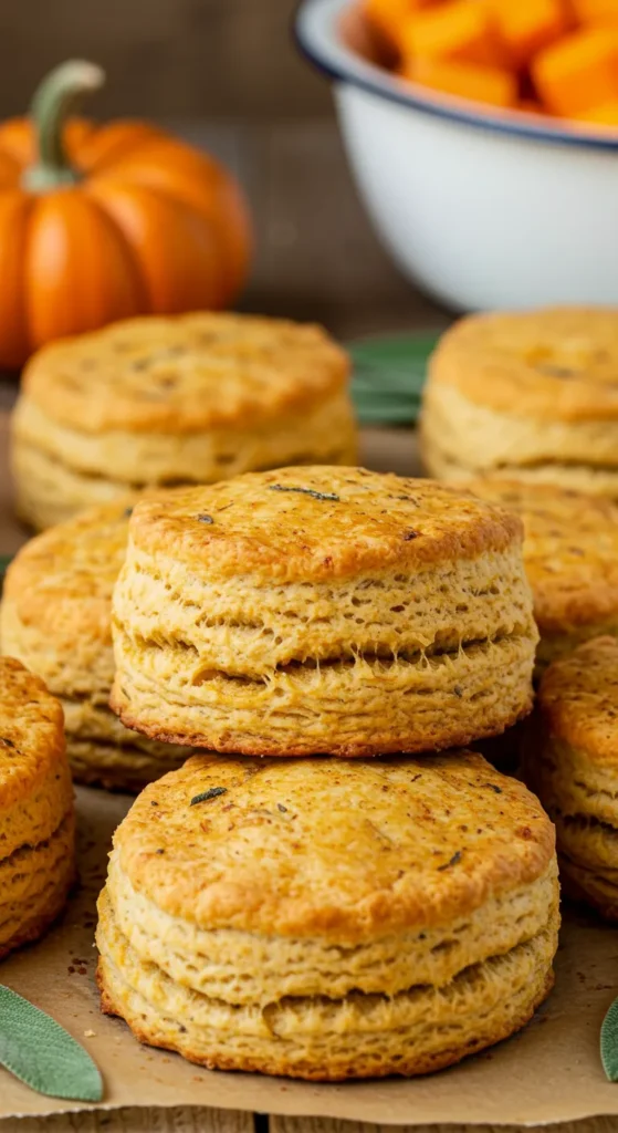 Pumpkin Sage Biscuits