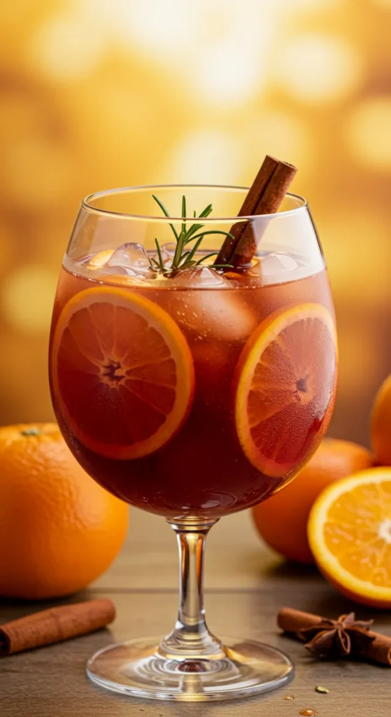 Pumpkin Spice Bourbon Sangria