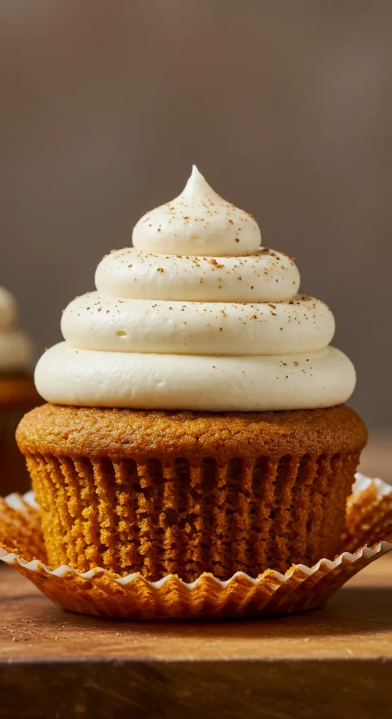 Pumpkin Spice Cupcakes with Cream Cheese Frosting