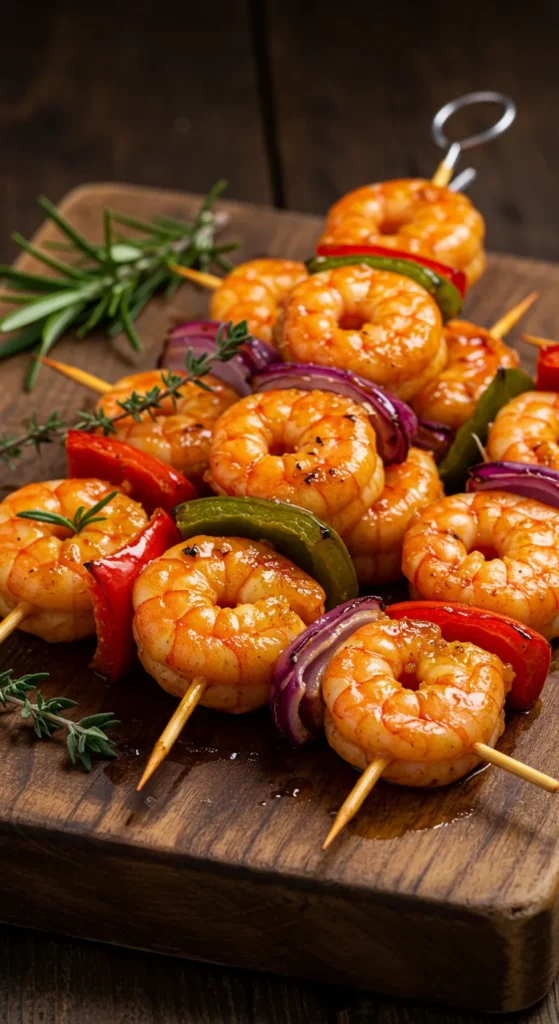 Pumpkin Spice Shrimp Kabobs