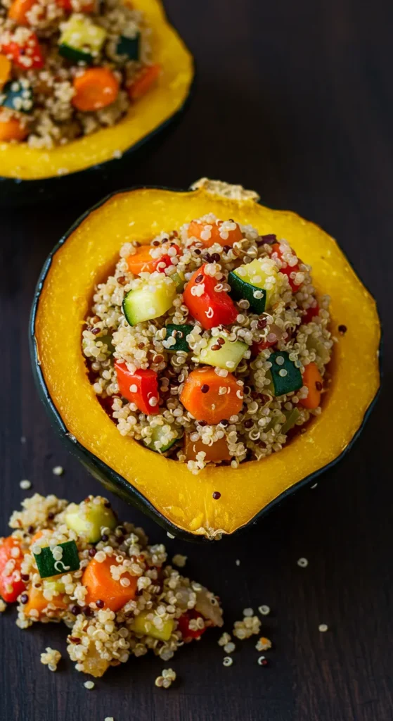 Quinoa Stuffed Acorn Squash