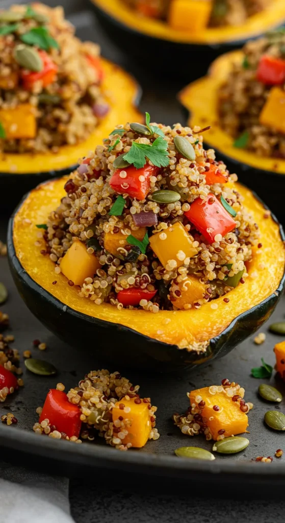 Quinoa-Stuffed Acorn Squash