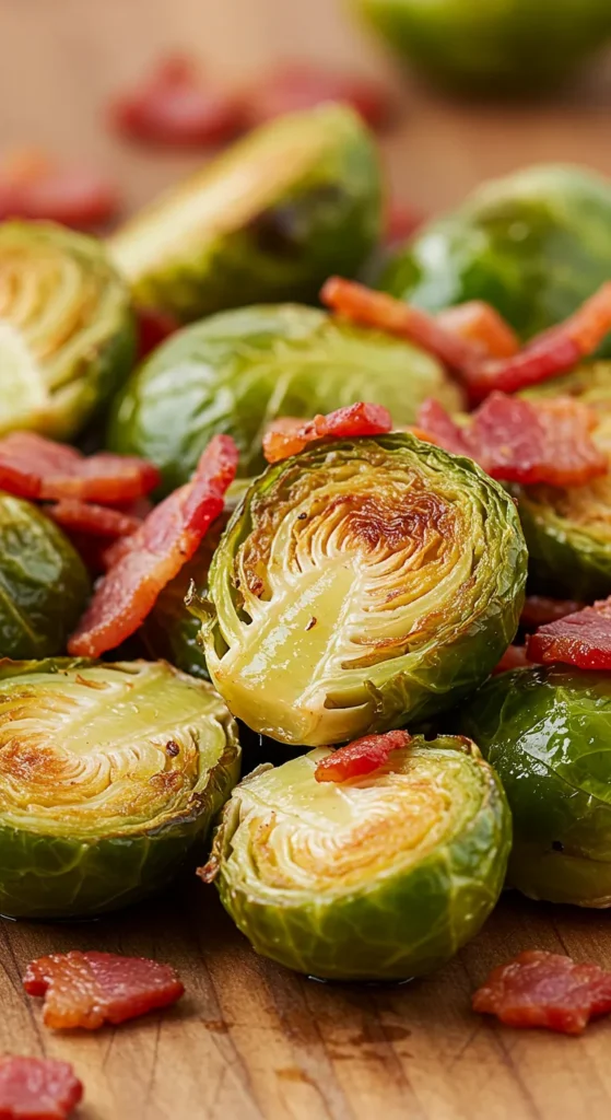 Roasted Brussels Sprouts with Bacon