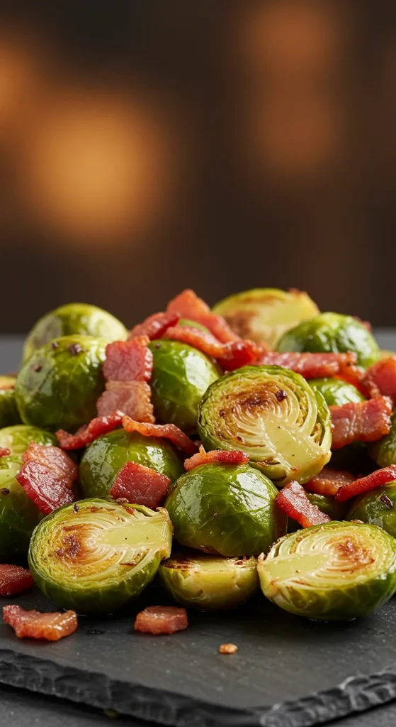 Roasted Brussels Sprouts with Bacon