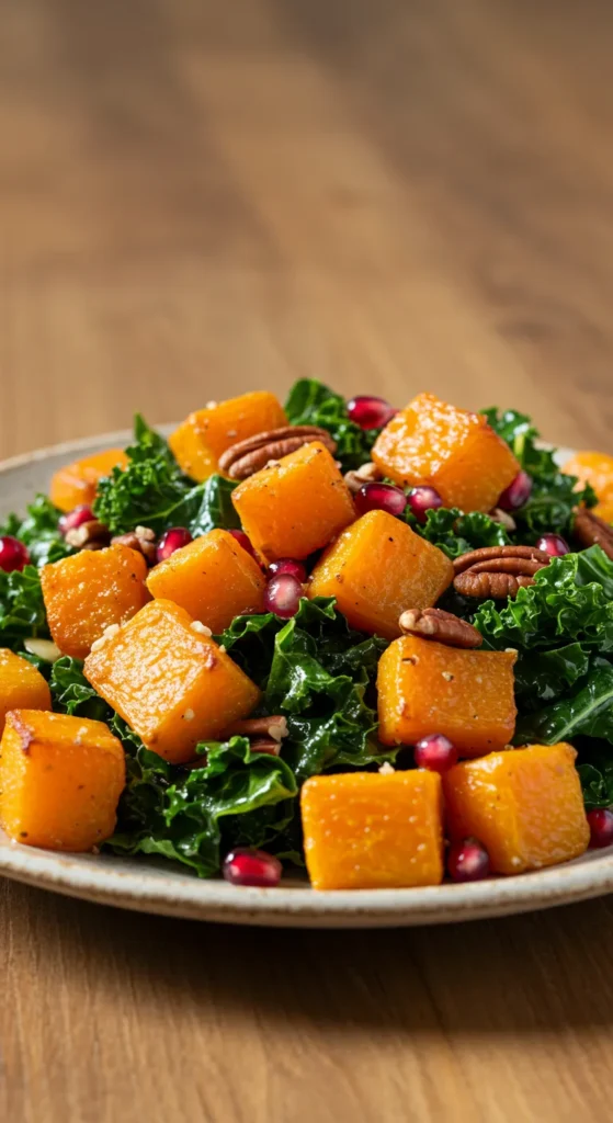 Roasted Butternut Squash & Kale Salad