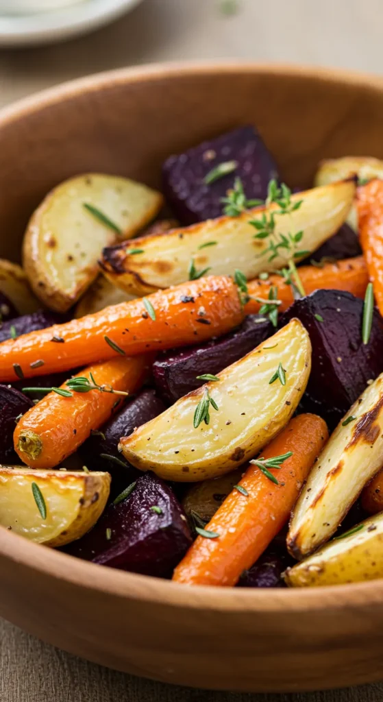 Roasted Root Veggie Medley with Herbs