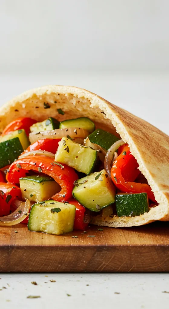 Roasted Veggie Pita Pocket