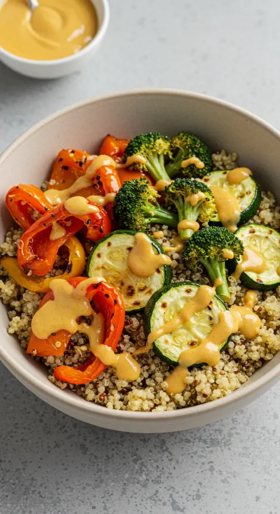 Roasted Veggie Quinoa Bowls