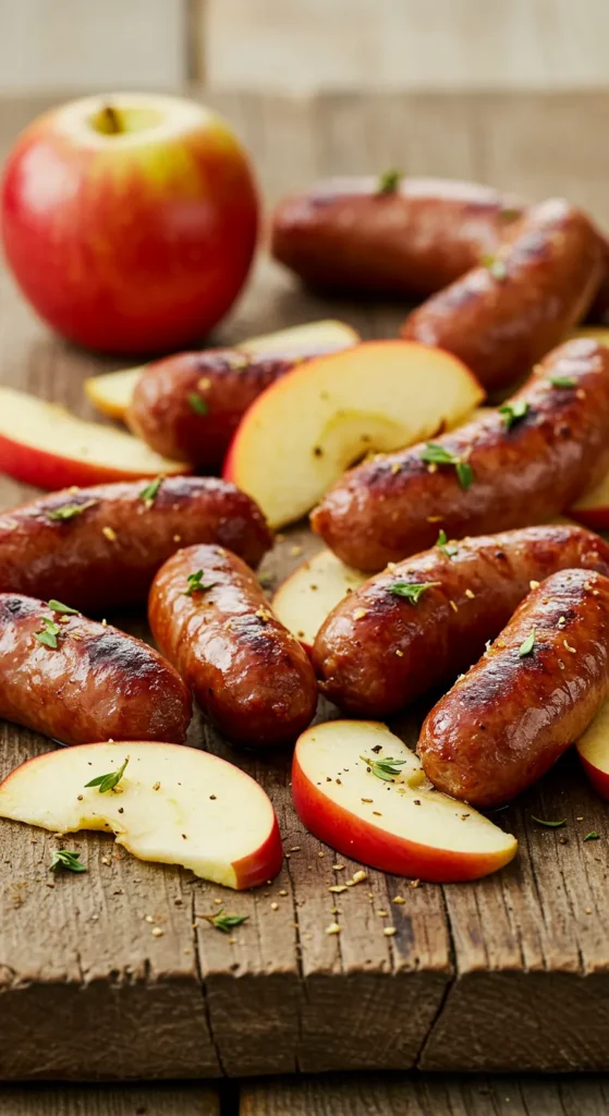 Rustic Sausage & Apple Board