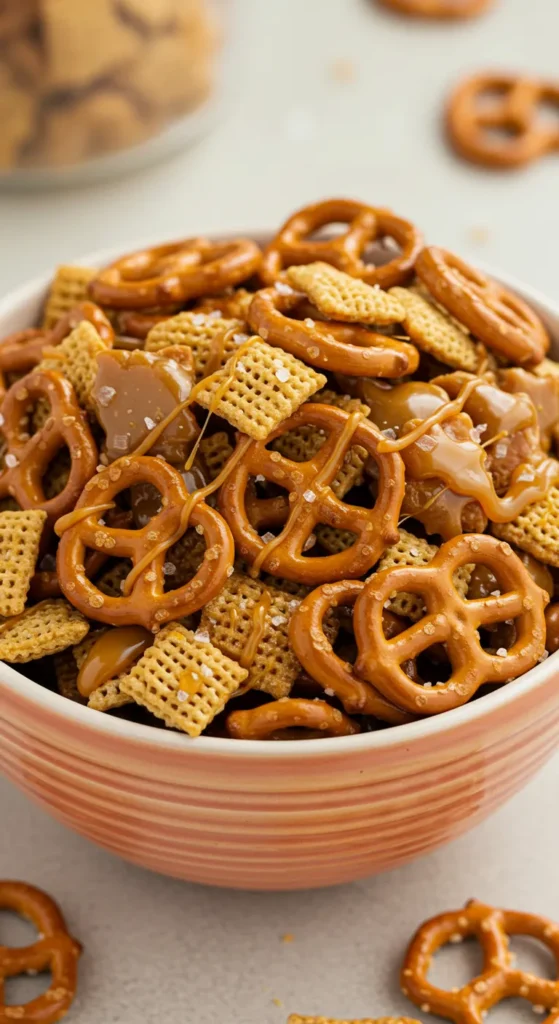 Salted Caramel Pretzel Chex Mix