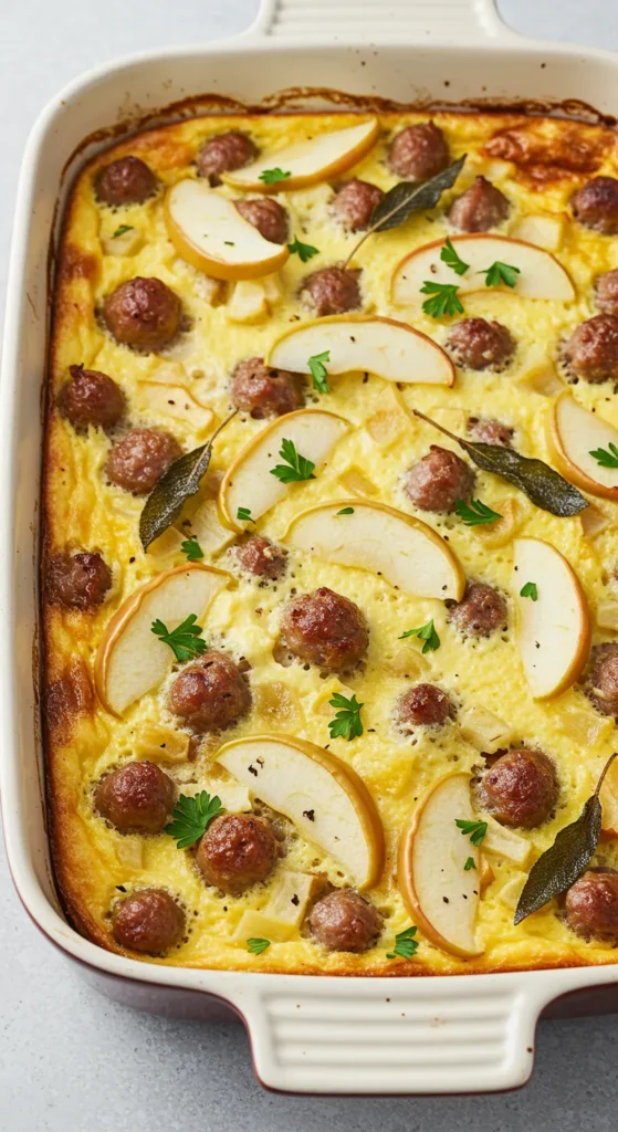 Sausage, Apple & Sage Breakfast Casserole