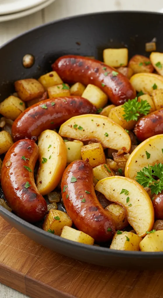 Sausage and Apple Skillet Hash